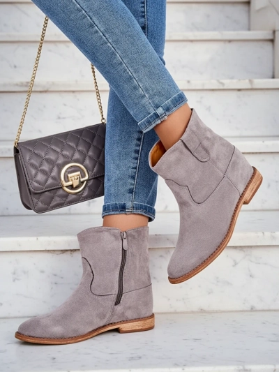 Dámské kozačky Royalfashion v kovbojském stylu na zakrytém klínu Patorias