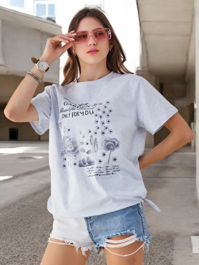Royalfashion Dámská bavlněná blůza s nápisem