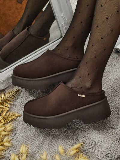 Krátké boty a'la sněhule dámské s kožíškem Noelina