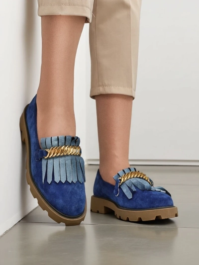 Royalfashion Dámské mokasíny z eko semiše Mare Nostrum