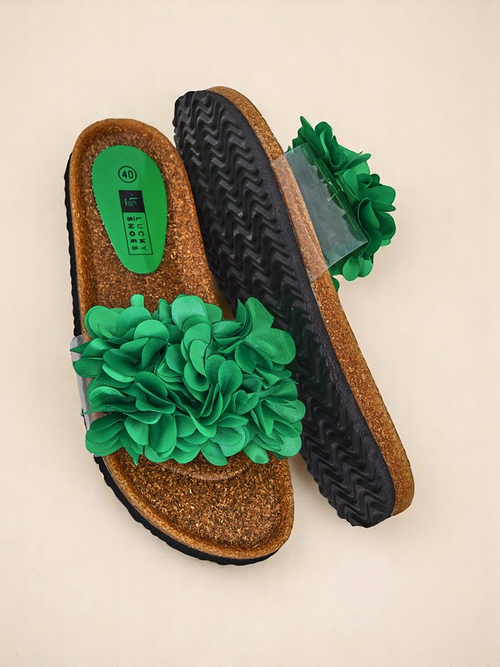 Royalfashion Жіночі шльопанці з квіточками Flora Soft