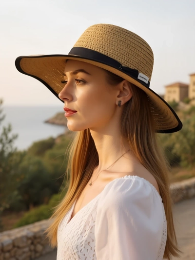 Royalfashion Dámský slaměný klobouk Fiora
