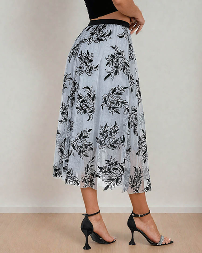 Жіноча двошарова спідниця міді Royalfashion