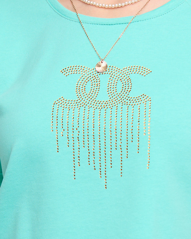 Mint dámský sportovní set s kubickou zirkony - Oblečení