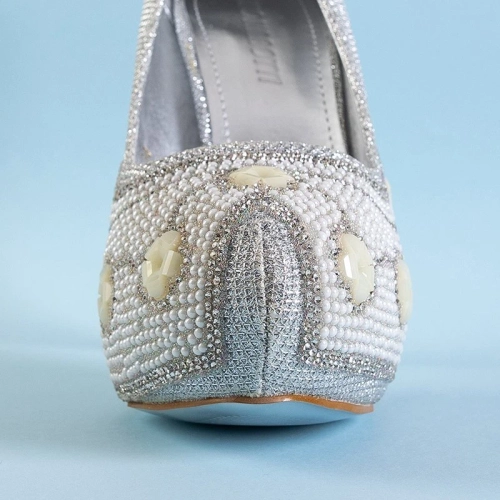 ВИХІД Жіночі блискучі блискучі високі підбори з фіанітами від Sewera - Взуття