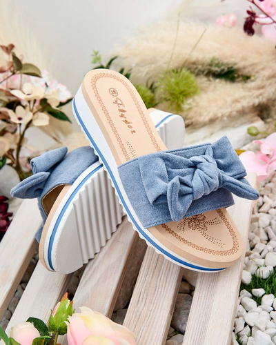 Royalfashion Жіночі шльопанці з бантом Erinner