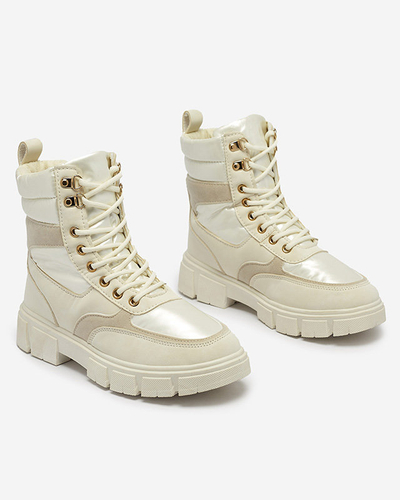 OUTLET Cream жіночі неутеплені черевики-трапперы Kasemi - Взуття