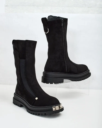 Royalfashion Dámské kozačky z ekokůže Homni