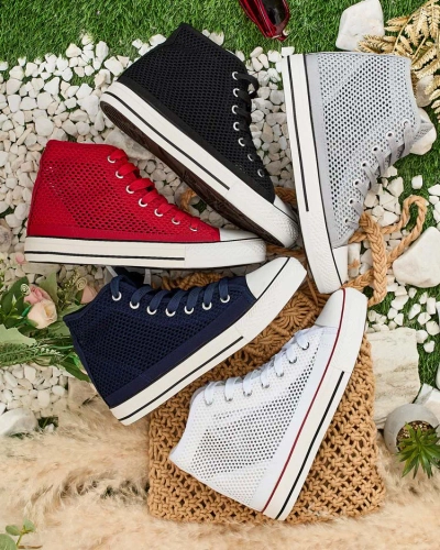 Royalfashion Dámské ažurové tenisky Nizzef