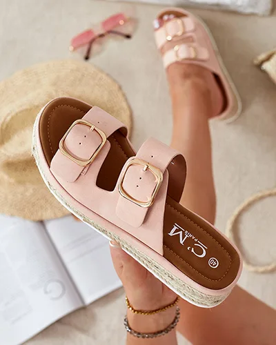 Royalfashion Dámské žabky s přezkami Ossfo