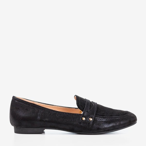 Чорні блискучі лофери Challa для жінок - Взуття