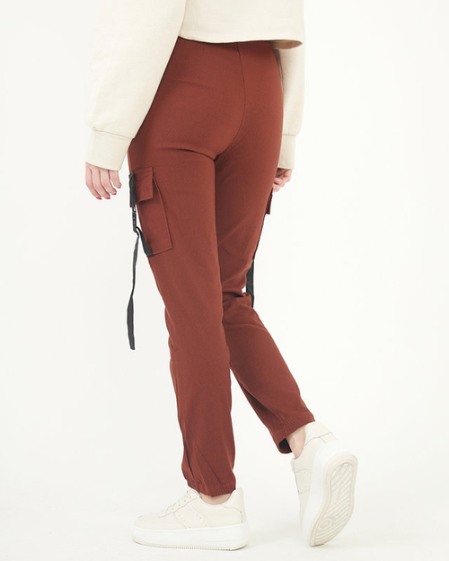 Коричневі штани з написами