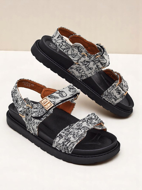 Royalfashion Жіночі сандалі з принтом алое