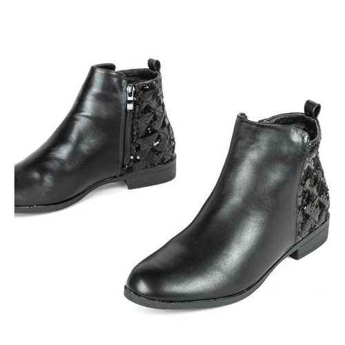 Чорні черевики з блискітками Pajetka - Взуття