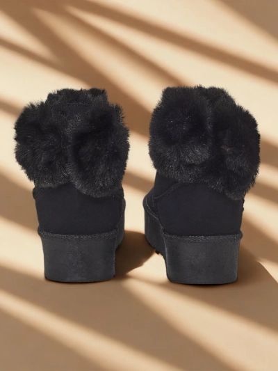 Royalfashion Dámské boty a'la snow boots in black Goroggo