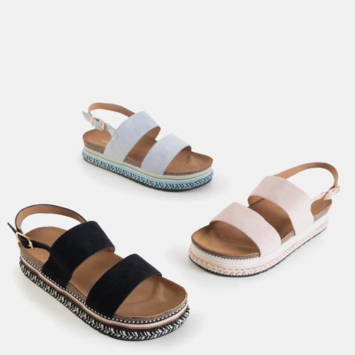 Рожеві жіночі босоніжки на платформі Kodenia