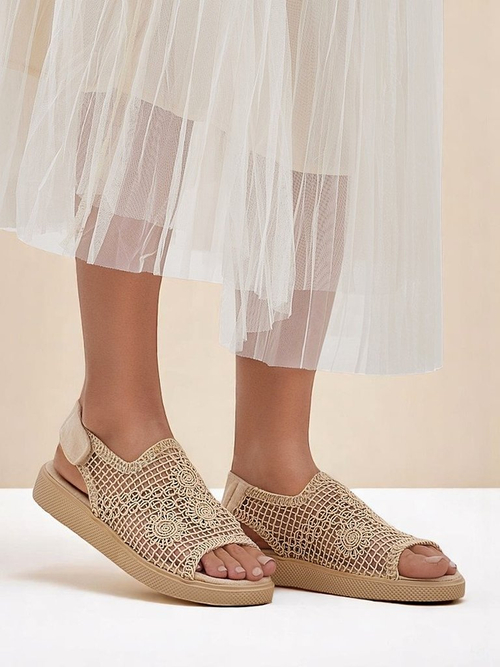 Royalfashion Жіночі ажурні сандалі з верхом Levay