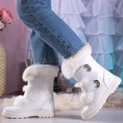 OUTLET Bílé sněhové boty s kožešinou od značky Dassacia - Footwear