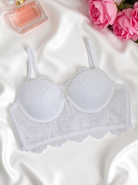 Royalfashion Dámská vyztužená krajková korzetová podprsenka Grace Corset