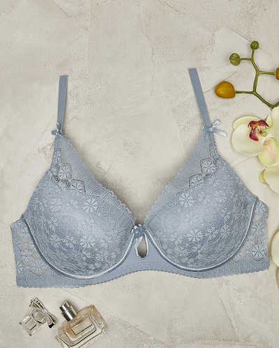 Бюстгальтер жіночий на кісточках синій - Lingerie