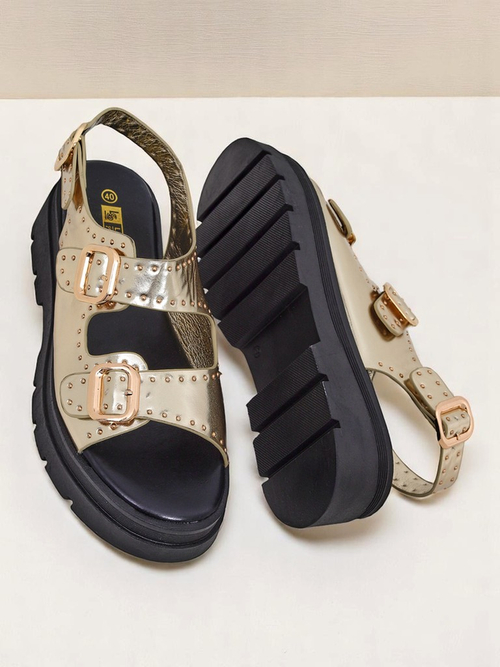 Royalfashion Жіночі сандалі на товстій підошві з джетами Rocky Chic