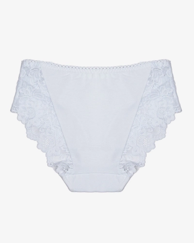 Білі жіночі мереживні трусики - Нижня білизна