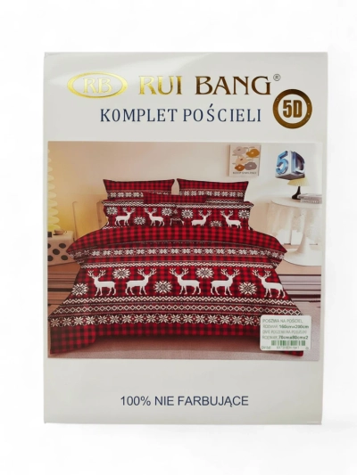 Royalfashion Vánoční ložní prádlo 160x200 sada 3-DÍLNÁ