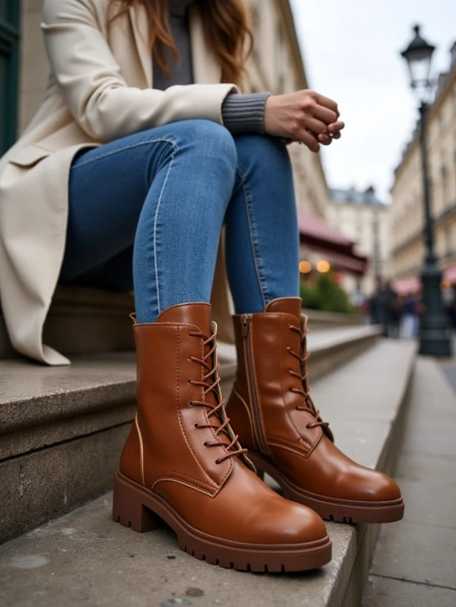 Жіночі черевики Royalfashion Bumalo на шнурівці