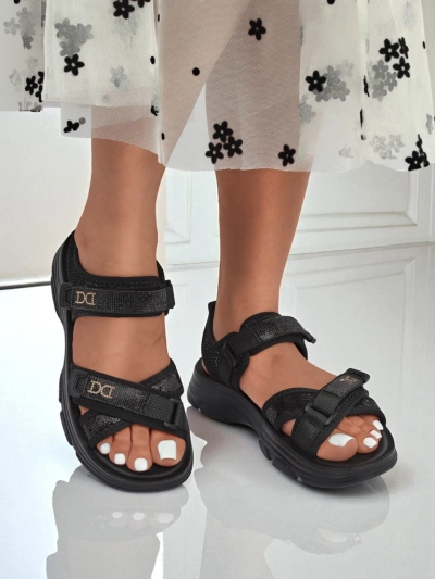 Royalfashion Dámské sandály s flitry ShineStep