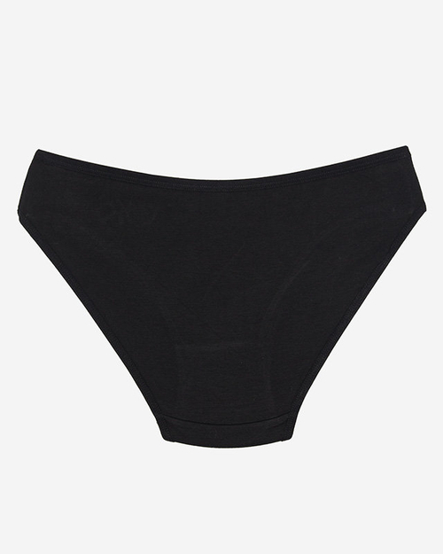 Чорні бавовняні жіночі трусики, труси - Нижня білизна