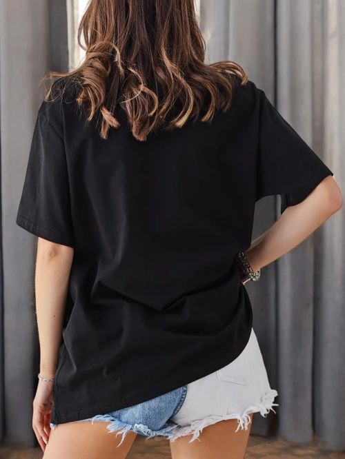 Royalfashion Жіноча бавовняна футболка з принтом