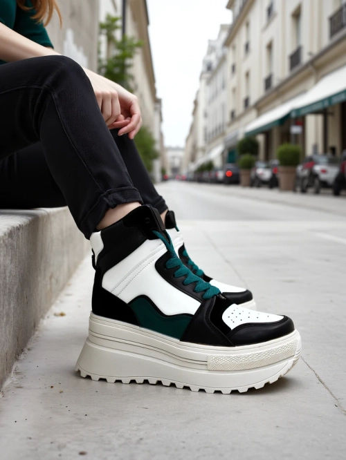 Royalfashion Високі жіночі спортивні туфлі Geeky