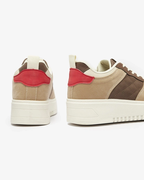 Коричневі стьобані жіночі спортивні туфлі Xitery - Взуття