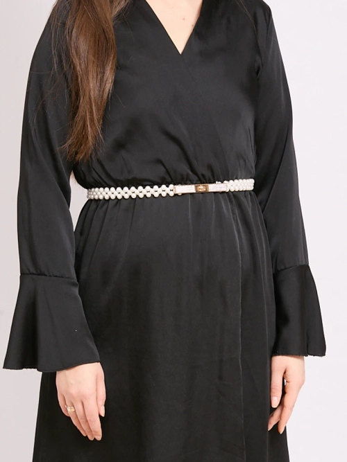 Pas Damski Giulietta Perla Elegancki Plastikowy Zaczep 65-85 cm