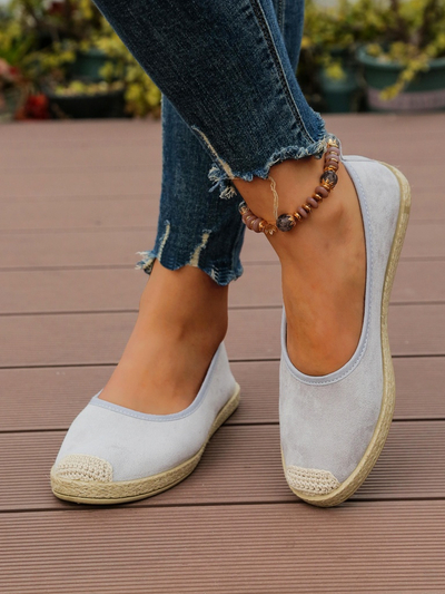 Royalfashion Dámské ekologické semišové espadrilky Aroles