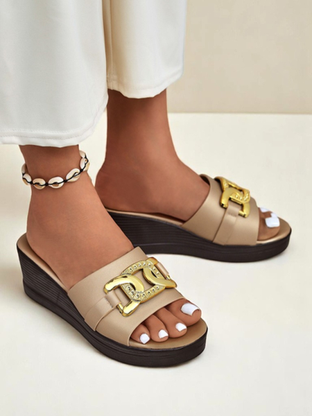 Royalfashion Dámské sandály na klínku Nolia