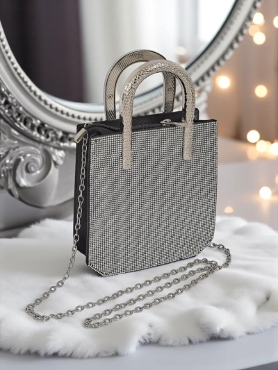 Royalfashion Копертова жіноча сумка з цирконами та ручками змії Snake Glam