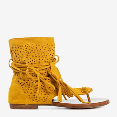 Жовті жіночі босоніжки Joanina