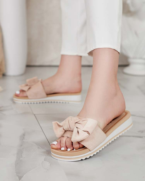 Royalfashion Жіночі шльопанці з бантом Erinner