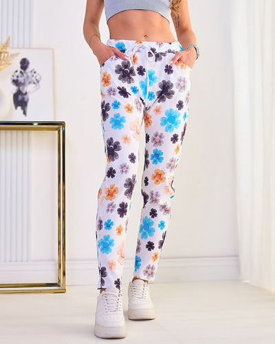 Royalfashion Жіночі брюки з квіткової тканини