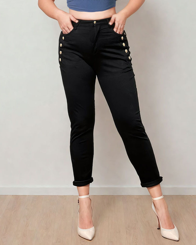 Royalfashion Dámské kalhoty mom jeans PLUS SIZE