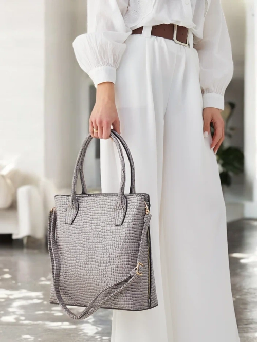 Royalfashion Лакована жіноча сумка з тисненням
