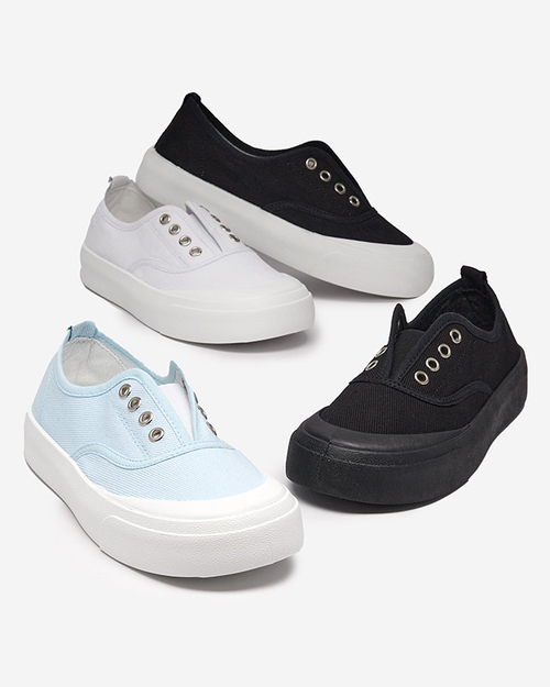 Жіночі сині кросівки на більш товстій підошві Askol- Shoes