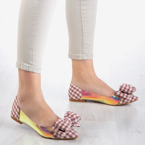 Рожеві балетки жіночого кольору з бантиком Керол - Взуття 1