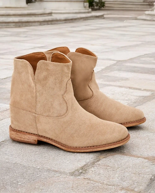 Рояльфешн Чоботи в стилі ковбоя на прикритій клиновій підошві Блюстон