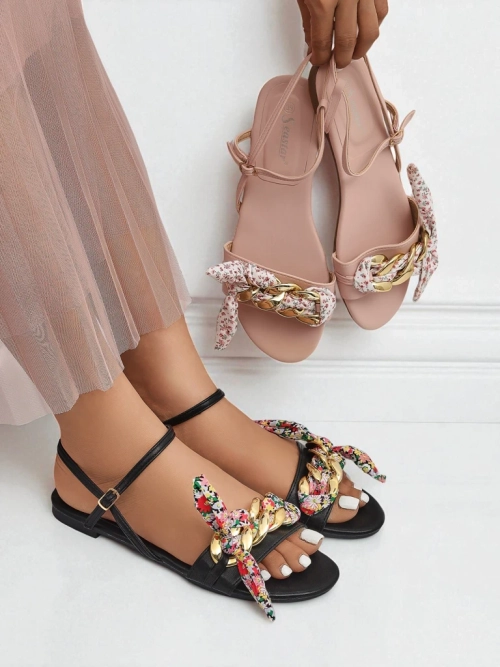 Royalfashion Жіночі сандалі на плоскій підошві BareLuxe