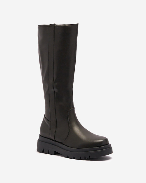 Чорні жіночі ботильйони з екошкіри Roterika - Взуття