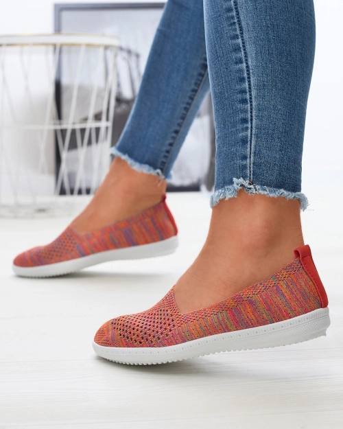 Ажурні різнокольорові сліпони з тканини Sadola - Взуття