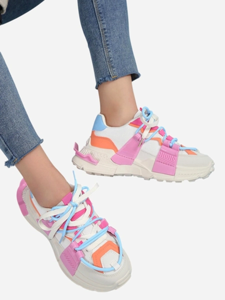 Royalfashion Dámské sportovní tenisky s gumovými vložkami Bubble