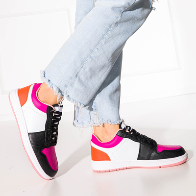 Fuchsiová a černá dámská sportovní obuv Pinocco - Obuv